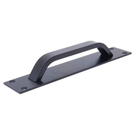 FLITI, 2 Stück Schiebetürgriffe aus Aluminiumlegierung für Brandschutztüren, Schranktürgriffe, Schranktürgriffe, zum Aufdrücken, 20 cm x 4 cm, Schwarz