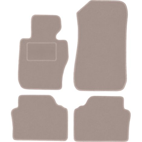 Alfombrillas de terciopelo para BMW 3 E90 xDrive berlina (2004-2011) beige (1/5)
