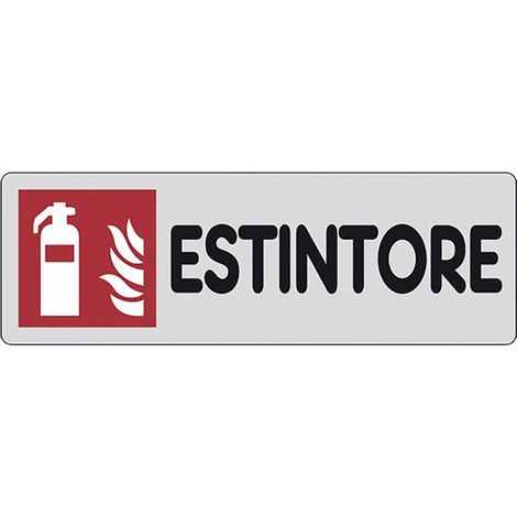 ETICHETTA SEGNALETICA ESTINTORE antincendio - EUROSIGNALS (1/2)