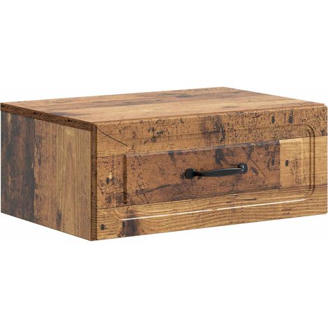 Wall-Mounted Bedside Cabinet Old Wood 49 x 34.5 x 20 cm vidaXL (1/5)