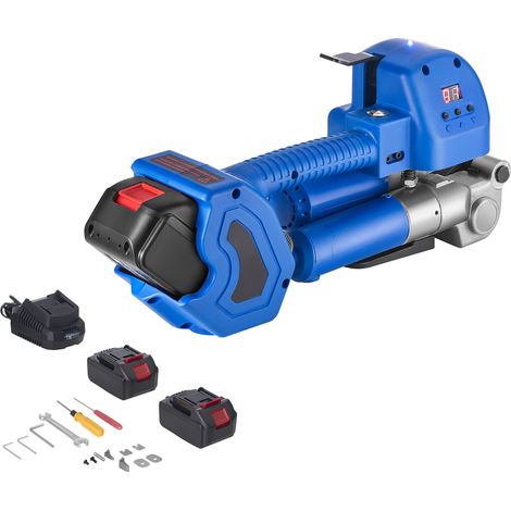 Mophorn Cercleuse électrique pour feuillards PET de 10-19mm,outil portable avec écran numérique,équipée de 2 batteries de 4000 mAh,idéale pour le cerclage automatique de palettes et boîtes d'emballage (1/5)