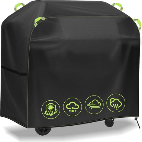 Housse Barbecue Extérieur 14560120cm, Anti-Vent Bâche de Protection Barbecue Camping-gaz en Tissu Oxford 420D, Etanche Housse BBQ/Chariot Plancha (1/5)