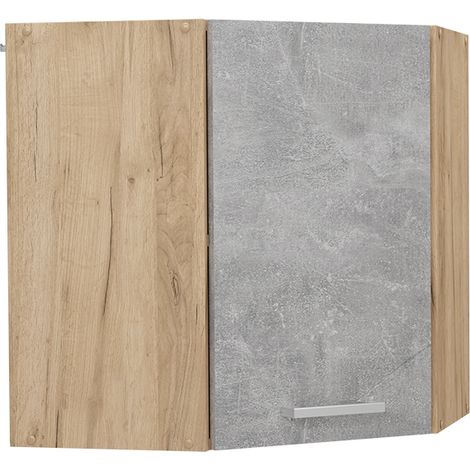 Mobile angolare da cucina R-Line, Calcestruzzo, 57 cm, Vicco