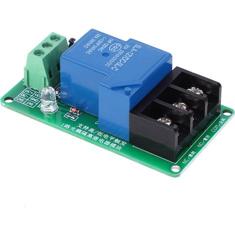 Module relais 1 canal avec isolation par optocoupleur, prise en charge des niveaux de déclenchement haut et bas, 30 A 12 V (1/5)