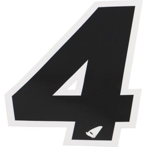Autocollant stickers UFO pour Auto Numero 4 noir 130x100mm Neuf (1/2)