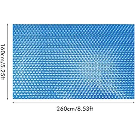 260 x 160cm Bache de Piscine, Bache de Piscine Rectangulaire Anti Poussière et Pluie, Bache de Meubles, Matériau en Tissu Tissé en Polyester, pour Piscines Familiales et (1/4)
