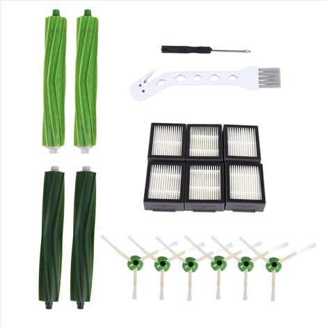 Pièces de rechange pour aspirateurs robots iRobot Roomba I3 I4 I6 I7 I8 E5 E6 E7 : brosse principale et filtre HEPA