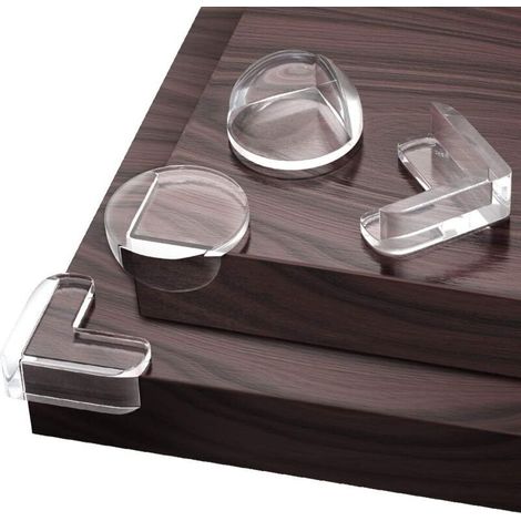 Protection Coin de Table, 12 Pièces Protections d’angles Transparent, Plus Grande Taille avec ruban adhésif avancé (1/5)