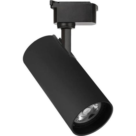 Foco LED para Carril Monofásico JUCAN 30W - Alta Fidelidad Cromática (CRI92), negro, Blanco cálido (1/4)