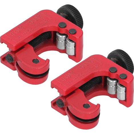 Coupe-tube mini 2 pièces, outil portable pour tubes cuivre et aluminium, accessoire 3-22mm, découpeur manuel robuste (1/5)