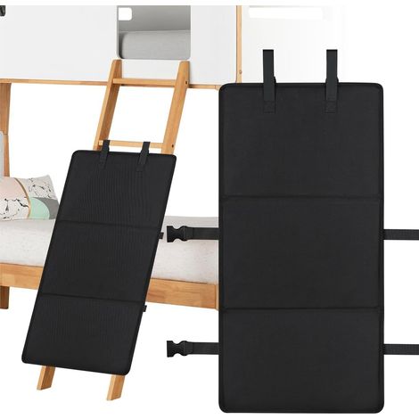 Housse de protection pour échelle de lit superposé enfant, antidérapante et renforcée, sécurité escalier cabane, Composition : 78383.5, Couleur : noir (1/5)