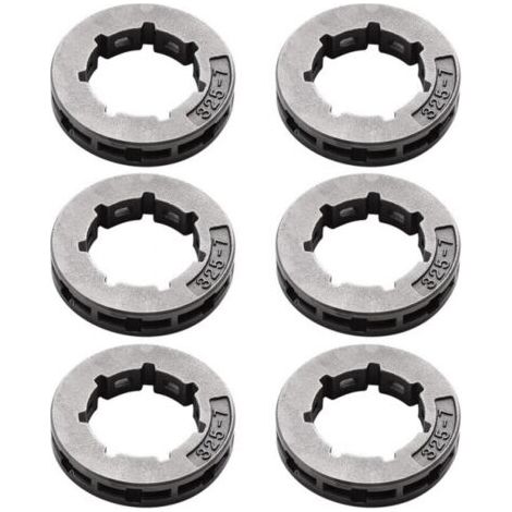6 pezzi di corona dentata (0,325 pollici) 19 mm scanalatura piccola 7 denti per 501 45 74-02, 501457402, per motosega 11892 (1/5)