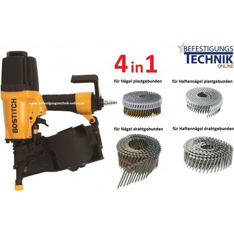 Bostitch N75FH-2-E Coilnagler Haftennagler 25-75mm für 16° Coil Haftennägel  Draht + Plast geb"-"N75FH-2-EFH