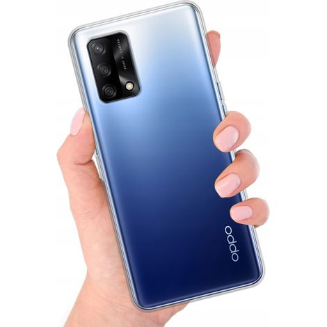 Schutzhülle für OPPO A54 5G / A74 5G / A93 5G, transparent, schlank und dünn + Glas (1/4)