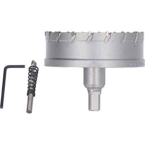 Outil de coupe de forage de coupeur de carbure de carbure d'ouvreur de foret de scie cloche pour le bois en métal 100mm / 3.94in (1/5)