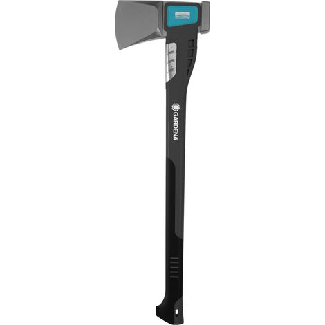 hache polyvalente pour divers travaux, revêtement anti-adhésif, protection en acier contre les chocs, fonction marteau, 70 cm (1/5)