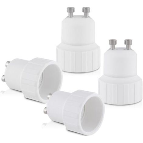 10x adaptateur de douille - Convertisseur douilles GU10 vers E14 - Adaptateur de support de lampe culot baïonnette pour ampoule LED halogène (1/4)
