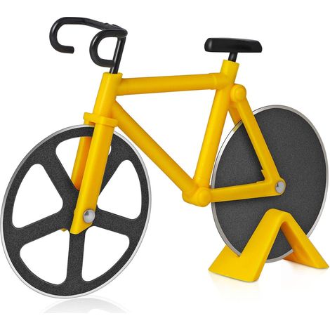 Coupe-pizza pour vélo, trancheuse à pizza antiadhésive pour vélo, (1/3)