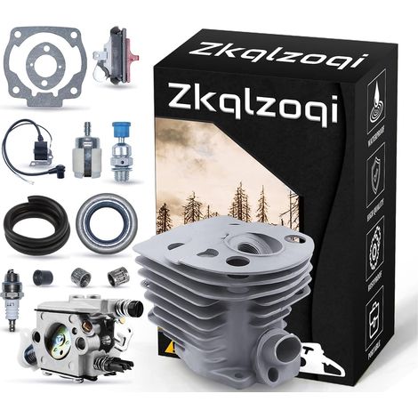 Cylindre piston vilebrequin roulement 46mm pour Husqvarna 55 50 51 pour tronçonneuses 503609171, kit cylindre-piston-vilebrequin-roulement, joint de cylindre, roulement à aiguilles de piston, bobine d (1/5)