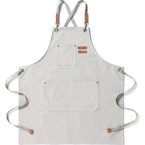 Tablier Coiffeur - Coton Épais - Bretelles Croisées Réglables - Poche Avec Boucle Casque - Pour Salon De Coiffure Et Esthétique - Taille Unique 50x30 Cm