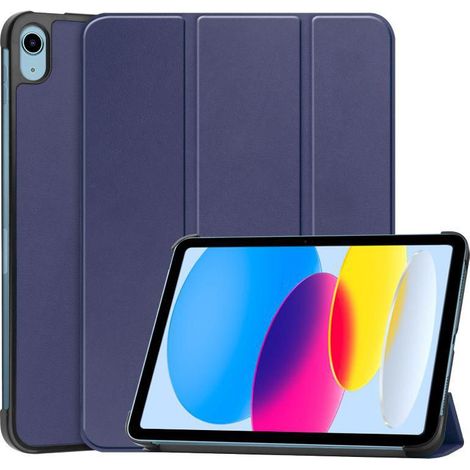 CoreParts Dreifach-Falt-Hartschalenetui – Blau für Apple iPad 10,9", tabx-IP10-COVER2