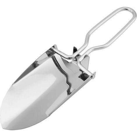 DEESSE SHOP - Pelle de Camping Pelle Pliante Mini Bêche Extérieur Jardin Truelle Pliante en Acier Inoxydable Portable Main Métal Antirouille Portable pour Camping Argent (1/5)