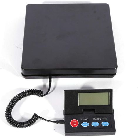 Gojoy – Balance électronique portable 50 kg – Haute précision 1g – Design large pour articles volumineux – Unités convertibles kg/g/oz/lb (1/5)