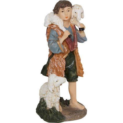 Santon per culla natalizia h.20cm in resina assortita - Atmosphera créateur d'intérieur