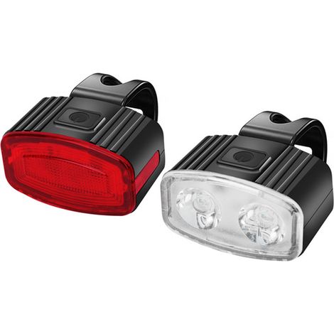 Éclairage vélo LED, feux avant et arrière rechargeables par USB, IPX5 (1/5)