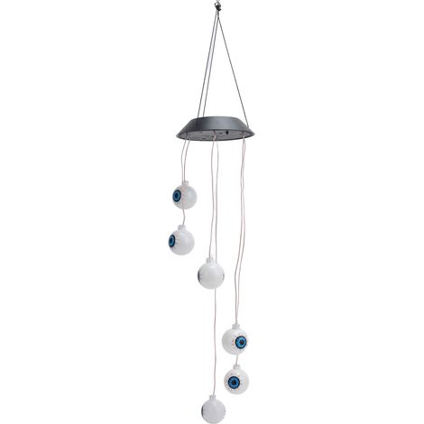 Lampe carillon solaire LED à dégradé de couleurs pour Halloween, décoration lumineuse pour fêtes effrayantes en extérieur (1/5)