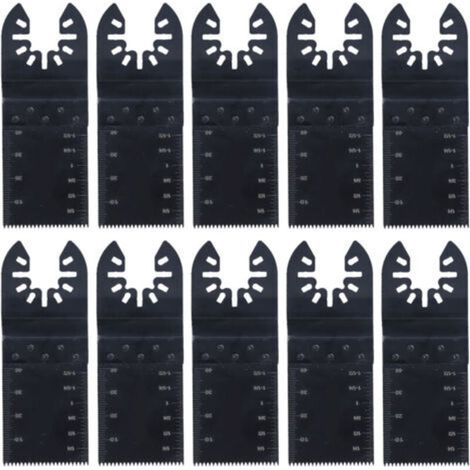 10 pièces scie oscillante, lame à dégagement rapide en acier haute vitesse lames d'outils électriques universelles 34mm