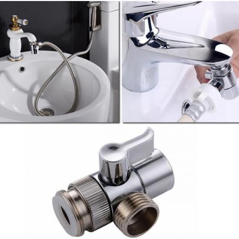 Outil de robinetterie pour pommeau de douche bidet 2 en 1 en laiton (1/4)