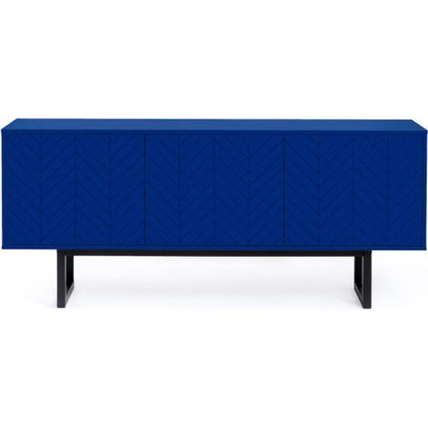 Buffet 3 Portes Triangle "Camden" 175cm Bleu (1/2)