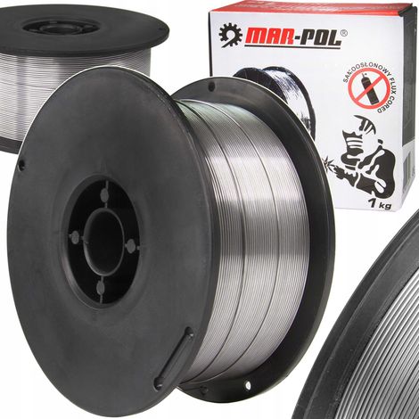 ALAMBRE DE SOLDADURA AUTOPROTEGIDO 0,8 mm 1 kg NÚCLEO FUNDENTE 1 kg MAR-POL (1/5)