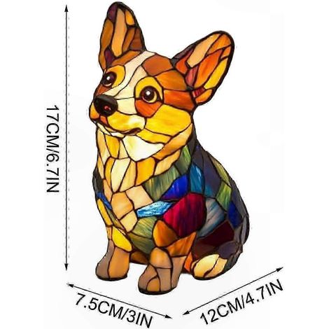 Luminaire décoratif chien PP811 pour salon, veilleuse artistique animaux, ambiance chaleureuse chambre, cadeau design, éclairage mural ou table, 1 pièce. (1/2)