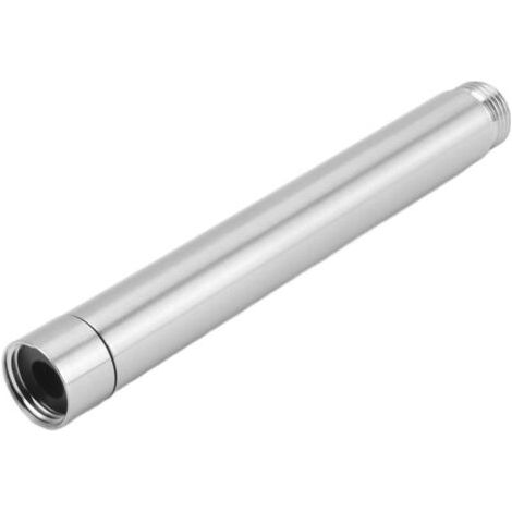 Barre d'extension pour douche à main chromée en acier inox 15 cm (6 pouces)，pour salle de bain