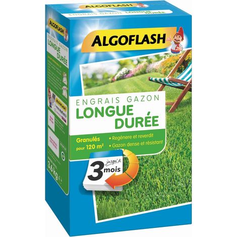 Engrais Gazon Longue Durée 3 Mois, 3 kg, EG3M120, Bleu (1/4)