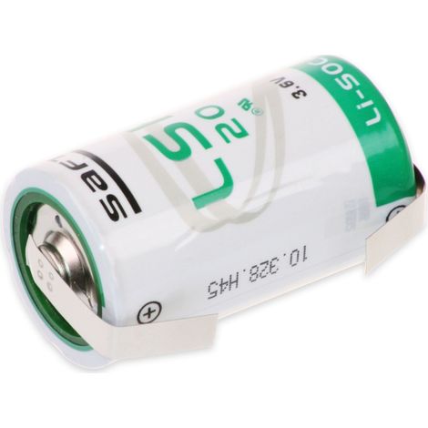 SAFT Lithium-Batterie LSH 20-CNR, D, mit U-Lötfahne, 3,6 V-, 13000 mAh