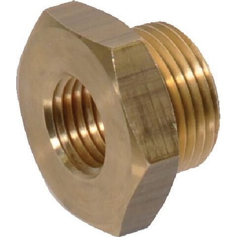 Nipplo M/M ottone M/F M14 x 1,5-M20 x 1,5 UNIVERSALE I00085 (1/2)