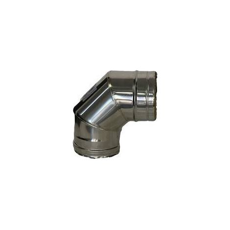C CURVA INOX 90 D 15 CM