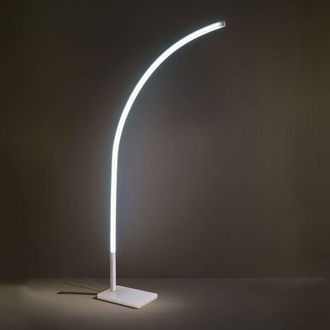 Piantana Moderna Lazer Metacrilico Bianco Opalino 1 Luce Led 19W 3000K 2000Lm (1/2)