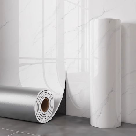 Papier peint en marbre de 2mm d'épaisseur, 2 rouleaux d'autocollants muraux imperméables, papier peint adhésif pour chambre à coucher, salon, 40cmx3m