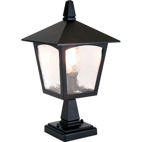 Elstead York - Lanterna da esterno a piantana 1 luce Nera IP43, E27 (1/4)