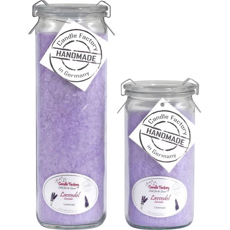 Candle Factory Kerzen-Set Lavendel Big + Mini Jumbo Duftkerze Dekokerze (1/5)