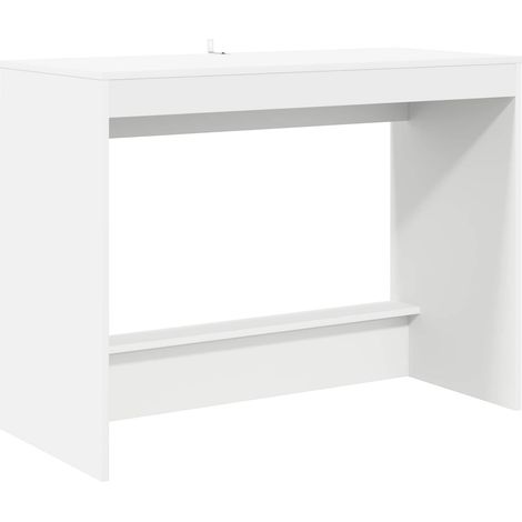 Bed Desk White Engineered Wood 100 x 45 x 75 cm vidaXL