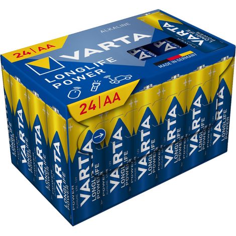 Varta LL power AA Batterie Alcaline Sticks LR06 - Torcia a LED 24 pezzi (1/2)