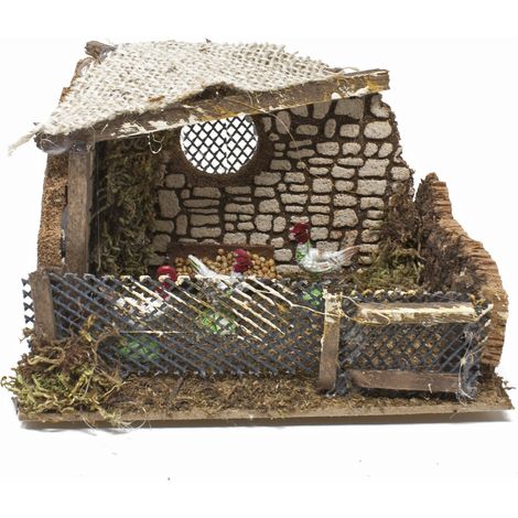 Pollaio per Presepe 15x10x11 cm - 85416/B (1/3)