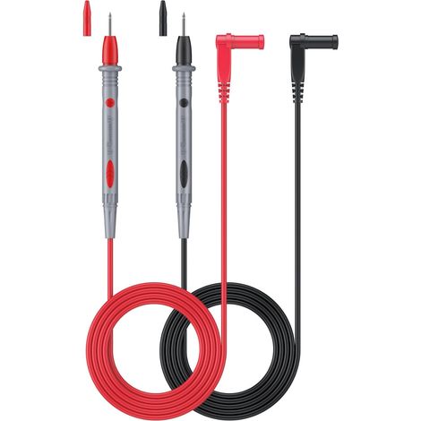 Câbles pour multimètres de test de pour en Souple avec gamme Corde et Couverture de protection 20A 1000v 1.1m 1 paire Pvc (1/5)