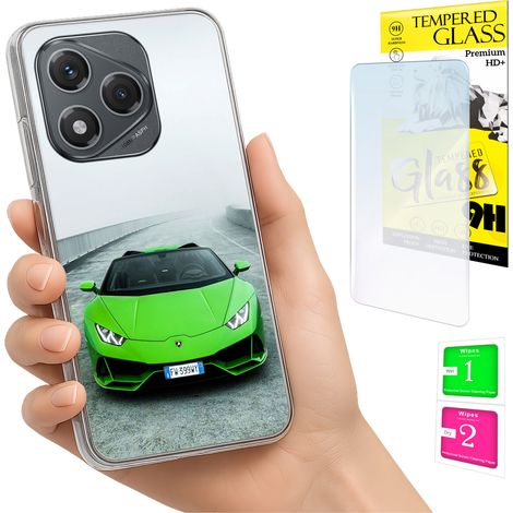 Custodia per Honor 400 Lite con cover posteriore e vetro temperato 9H. (1/5)