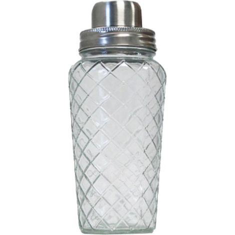 QUID coctelera relieve habitat 0,5 l , Coctelera relieve Habitat 0,5 litrosFabricada en vidrio de alta calidadTapón de acero inoxidableFácil limpiezaApto para lavav (1/3)
